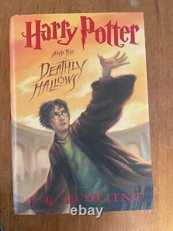Ensemble complet de livres Harry Potter en reliure rigide, tomes 1 à 7, première édition (J.K. Rowling)