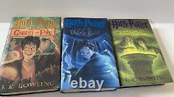 Ensemble complet de livres Harry Potter en version reliée 1-7 Première édition américaine Rowling TBE