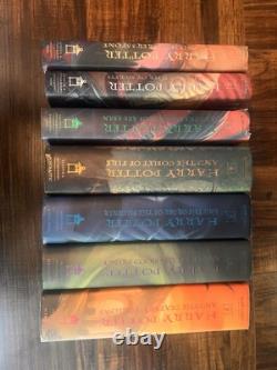 Ensemble complet de livres à couverture rigide Harry Potter 1-7 1ère édition américaine J.K. Rowling