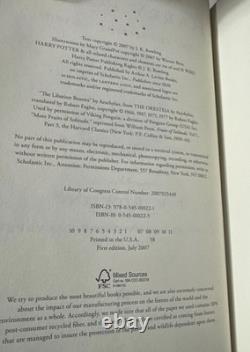 Ensemble complet de livres à couverture rigide Harry Potter 1-7 L'Enfant Maudit Première édition américaine