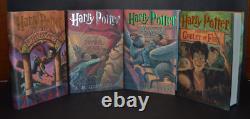 Ensemble complet de livres en couverture rigide Harry Potter 1-7 1ère édition américaine J.K. Rowling