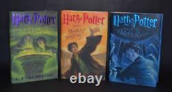 Ensemble complet de livres en couverture rigide Harry Potter 1-7 1ère édition américaine J.K. Rowling