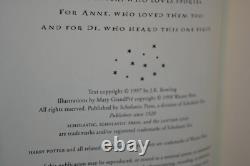 Ensemble complet de livres en couverture rigide Harry Potter 1-7 1ère édition américaine J.K. Rowling