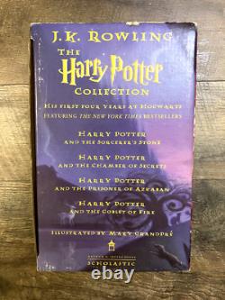 Ensemble complet de livres en couverture rigide Harry Potter 1-7 J. K. Rowling 1ères éditions américaines