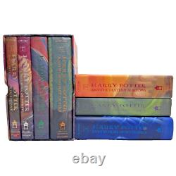 Ensemble complet de livres en format relié Harry Potter 1-7 Première édition américaine Rowling en excellent état