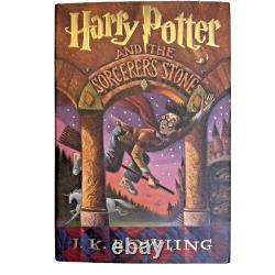 Ensemble complet de livres en format relié Harry Potter 1-7 Première édition américaine Rowling en excellent état