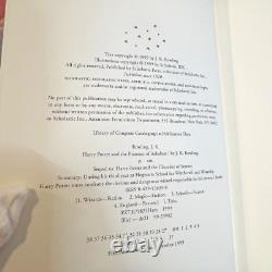 Ensemble complet de livres en format relié Harry Potter 1-7 Première édition américaine Rowling en excellent état