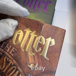 Ensemble complet de livres en format relié Harry Potter 1-7 Première édition américaine Rowling en excellent état