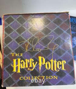 Ensemble complet de livres en format relié Harry Potter 1-7 Première édition américaine Rowling en excellent état