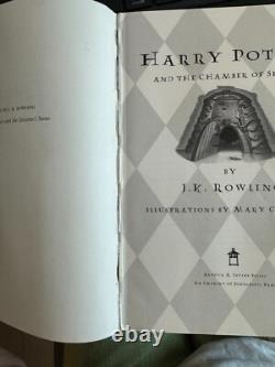 Ensemble complet de livres en reliure rigide Harry Potter 1-7 1ère édition américaine J. K. Rowling