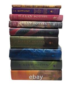 Ensemble complet de livres en reliure rigide Harry Potter 1-7 américain J. K. Rowling Le livre des sorciers
