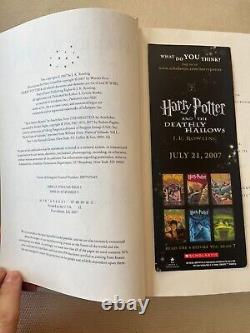 Ensemble complet de livres en version reliée HARRY POTTER Années 1-7 1ère Édition JK Rowling, BONUS