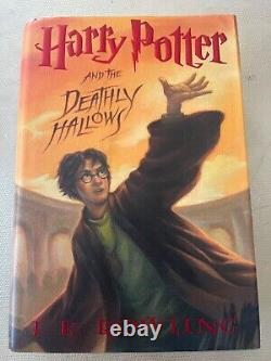 Ensemble complet de livres reliés HARRY POTTER années 1 à 7 1ère édition JK Rowling, BONUS