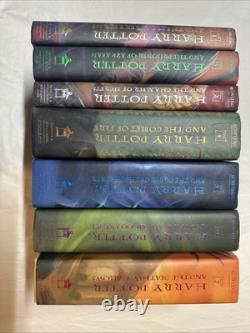 Ensemble complet de livres reliés Harry Potter 1-7 1ère édition américaine J. K. Rowling