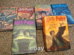 Ensemble complet de livres reliés Harry Potter 1-7 1ère édition américaine J. K. Rowling