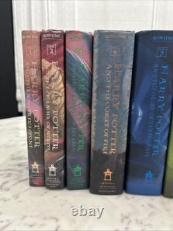 Ensemble complet de livres reliés Harry Potter 1-7 1ère édition américaine + L'Enfant Maudit