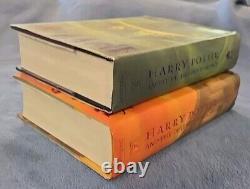 Ensemble complet de livres reliés Harry Potter 1-7 1ère édition erreurs J. K. Rowling