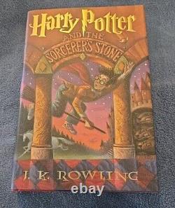 Ensemble complet de livres reliés Harry Potter 1-7 1ère édition erreurs J. K. Rowling