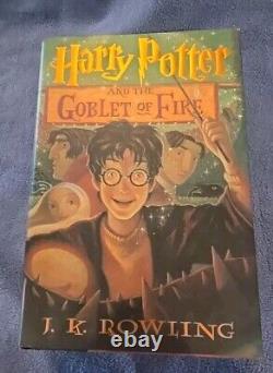 Ensemble complet de livres reliés Harry Potter 1-7 1ère édition erreurs J. K. Rowling