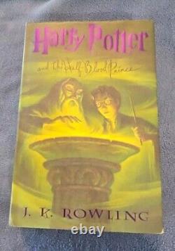 Ensemble complet de livres reliés Harry Potter 1-7 1ère édition erreurs J. K. Rowling