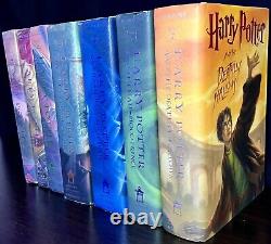 Ensemble complet de livres reliés Harry Potter 1-7 Collection complète, 1ère édition.