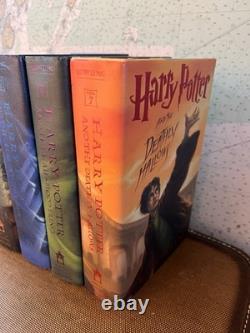 Ensemble complet de livres reliés Harry Potter 1-7 Première édition (J. K. Rowling)