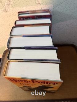 Ensemble complet de livres reliés Harry Potter 1-7 Première édition (J. K. Rowling)