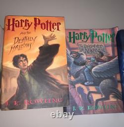 Ensemble complet de livres reliés Harry Potter 1-7 avec jaquettes de protection