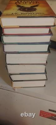 Ensemble complet de livres reliés Harry Potter 1-7, première édition, J.K. Rowling, extra