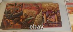 Ensemble complet de livres reliés Harry Potter 1-7, première édition, J.K. Rowling, extra