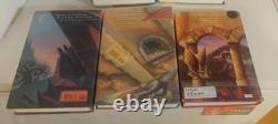 Ensemble complet de livres reliés Harry Potter 1-7, première édition, J.K. Rowling, extra
