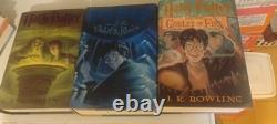 Ensemble complet de livres reliés Harry Potter 1-7, première édition, J.K. Rowling, extra