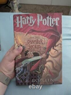 Ensemble complet de livres reliés Harry Potter 1-7, premières éditions, jamais lus en réalité