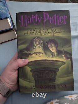 Ensemble complet de livres reliés Harry Potter 1-7, premières éditions, jamais lus en réalité