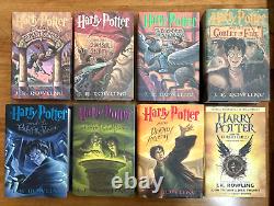 Ensemble complet de livres reliés Harry Potter Lot Livres 1-7 avec L'Enfant maudit Première édition américaine