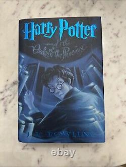 Ensemble complet de livres reliés Harry Potter Première édition américaine 1-7 JK Rowling