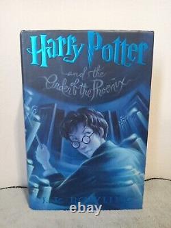 Ensemble complet de livres reliés Harry Potter Toutes les éditions américaines de première édition 1-8