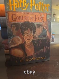 Ensemble complet de livres reliés Harry Potter avec jaquettes 1-7 1ère édition américaine