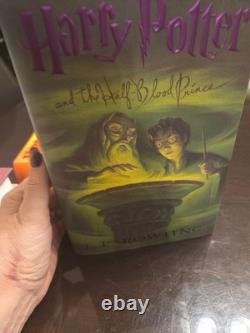 Ensemble complet de livres reliés Harry Potter avec jaquettes 1-7 1ère édition américaine