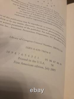 Ensemble complet de livres reliés Harry Potter avec jaquettes 1-7 1ère édition américaine