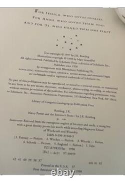 Ensemble complet de livres reliés de Harry Potter 1-7 J. K. Rowling 1ères éditions américaines