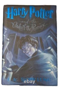 Ensemble complet de livres reliés de Harry Potter 1-7 J. K. Rowling 1ères éditions américaines