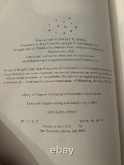 Ensemble complet de livres reliés de Harry Potter 1-7 J. K. Rowling 1ères éditions américaines