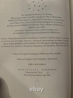 Ensemble complet de livres reliés de Harry Potter 1-7 J. K. Rowling 1ères éditions américaines