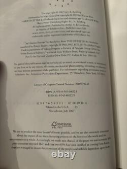 Ensemble complet de livres reliés de Harry Potter 1-7 J. K. Rowling 1ères éditions américaines