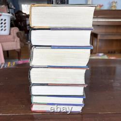 Ensemble complet de livres reliés de Harry Potter 1-7 J. K. Rowling 1ères éditions américaines