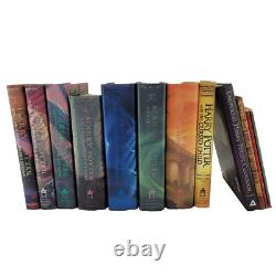 Ensemble complet de livres reliés en première édition américaine de Harry Potter 1-7 avec 4 livres bonus