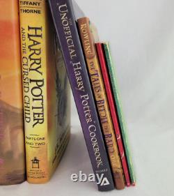 Ensemble complet de livres reliés en première édition américaine de Harry Potter 1-7 avec 4 livres bonus
