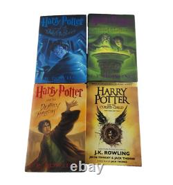 Ensemble complet de livres reliés en première édition américaine de Harry Potter 1-7 avec 4 livres bonus