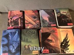 Ensemble complet des livres HARRY POTTER (1-7+) Tous en hardcover/jaquettes de protection, premières éditions